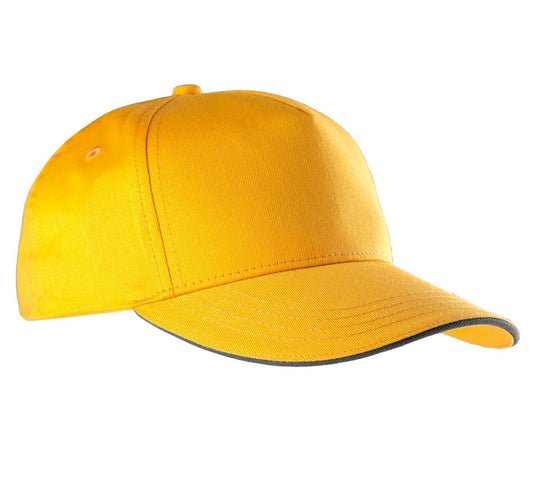 SANDWICH PEAK CAP - 5 PANELS - Yellow/Dark Grey - Main