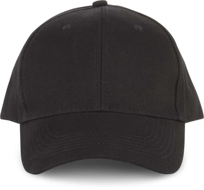 6 PANELS ORGANIC COTTON CAP - Black - colorimageurl