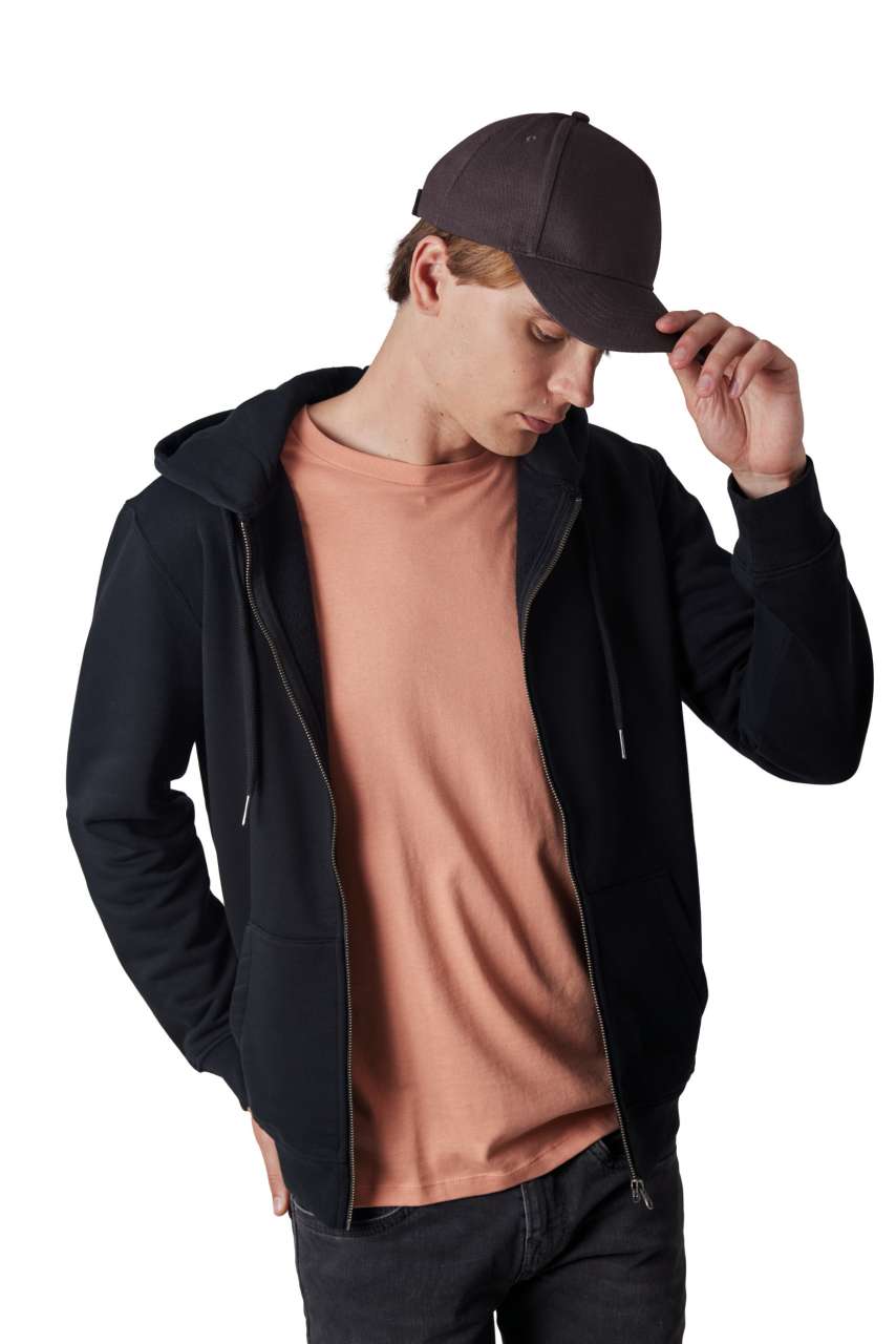 5 PANELS ORGANIC COTTON CAP - Black - modelimageurl
