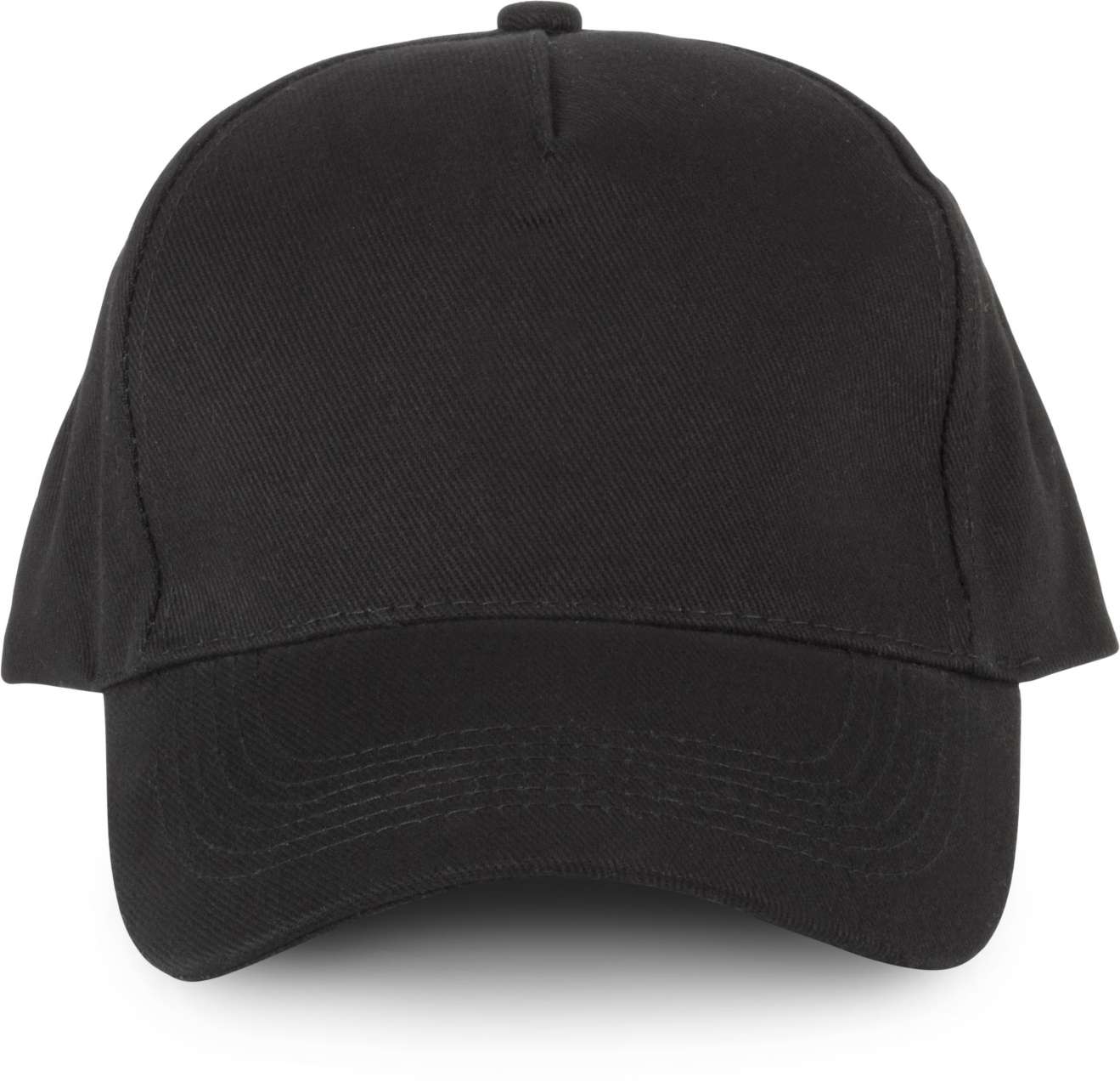 5 PANELS ORGANIC COTTON CAP - Black - colorimageurl