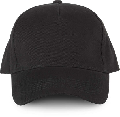 5 PANELS ORGANIC COTTON CAP - Black - colorimageurl