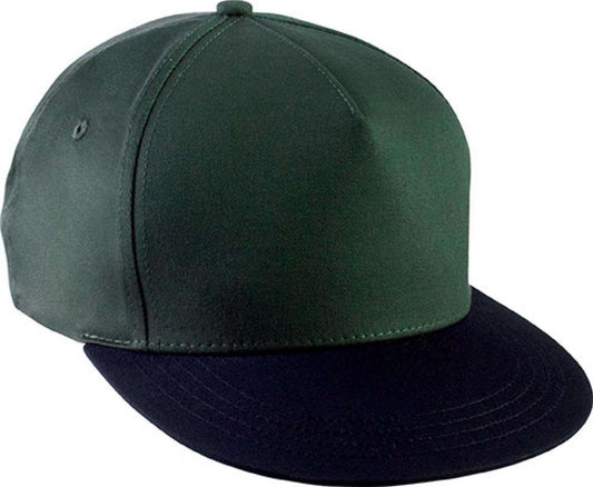 SNAPBACK CAP - 5 PANELS - Forest Green/Black - colorimageurl
