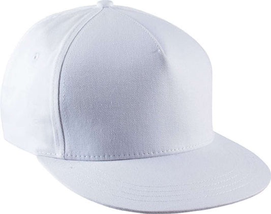 SNAPBACK CAP - 5 PANELS - White - colorimageurl