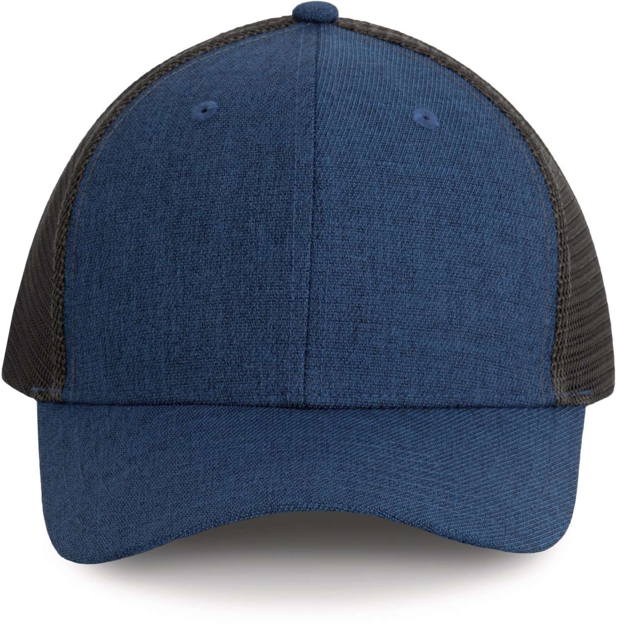 URBAN TRUCKER CAP - 6 PANELS - Light Navy Heather/Dark Grey - colorimageurl