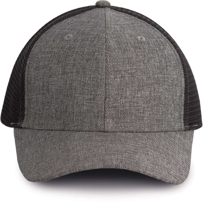 URBAN TRUCKER CAP - 6 PANELS - Silver Heather/Dark Grey - colorimageurl