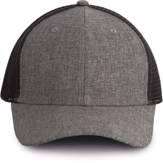 URBAN TRUCKER CAP - 6 PANELS - Silver Heather/Dark Grey - colorimageurl