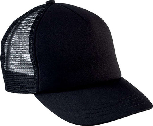 KIDS' TRUCKER MESH CAP - 5 PANELS - Black - Main
