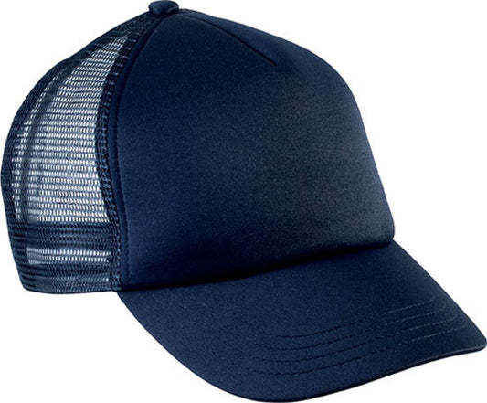 KIDS' TRUCKER MESH CAP - 5 PANELS - Navy - Main