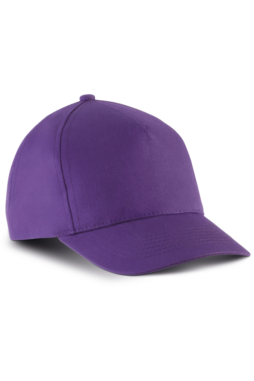 KIDS' COTTON CAP - 5 PANELS - Black - Model