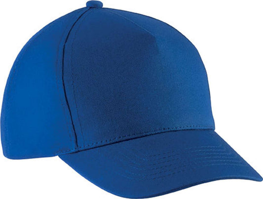 KIDS' COTTON CAP - 5 PANELS - Royal Blue - Main