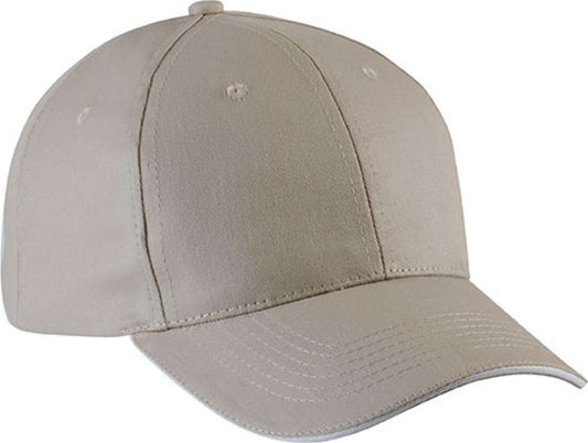 SANDWICH PEAK CAP - 6 PANELS - Beige/White - Main
