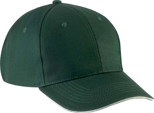 SANDWICH PEAK CAP - 6 PANELS - Forest Green/Beige - Main
