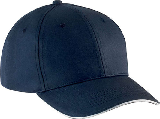 SANDWICH PEAK CAP - 6 PANELS - Navy/White - Main