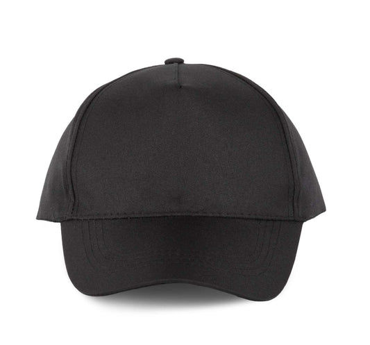 POLYESTER CAP - 5 PANELS - Black - Main