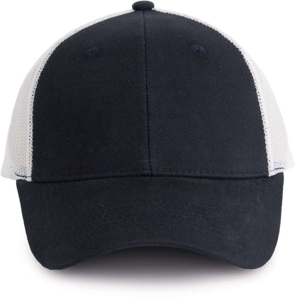 TRUCKER CAP - 6 PANELS - Navy/White - colorimageurl