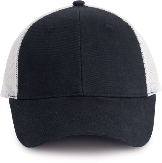 TRUCKER CAP - 6 PANELS - Navy/White - colorimageurl