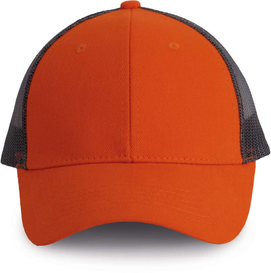 TRUCKER CAP - 6 PANELS - Spicy Orange/Dark Grey - colorimageurl