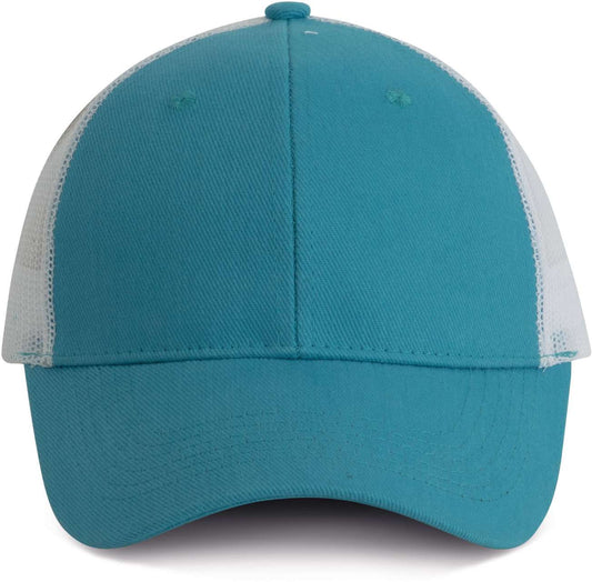 TRUCKER CAP - 6 PANELS - Surf Blue/White - colorimageurl