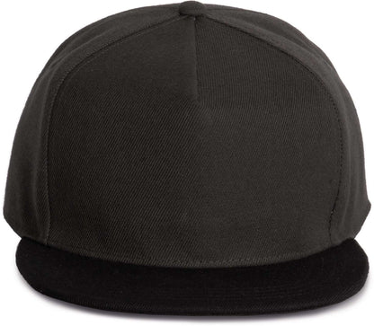 SNAPBACK CAP - 5 PANELS - Dark Grey/Black - colorimageurl