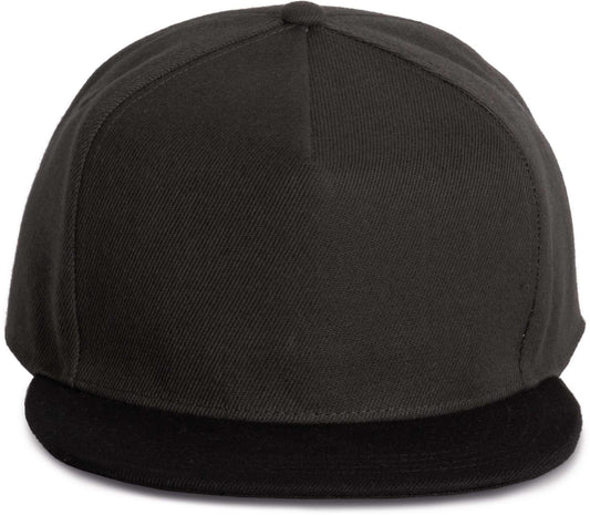 SNAPBACK CAP - 5 PANELS - Dark Grey/Black - colorimageurl
