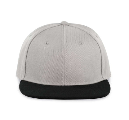 SNAPBACK CAP - 6 PANELS - Light Grey/Black - colorimageurl