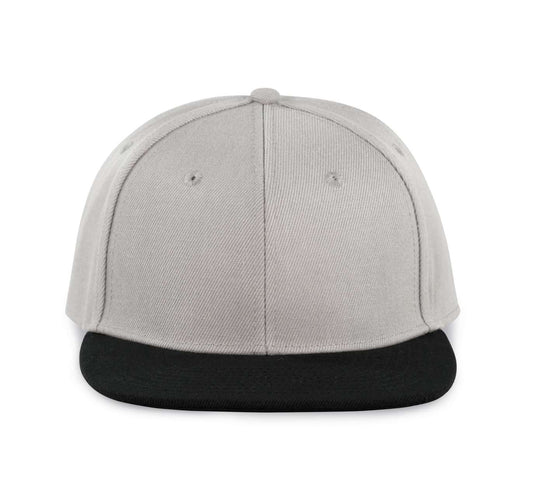SNAPBACK CAP - 6 PANELS - Light Grey/Black - colorimageurl