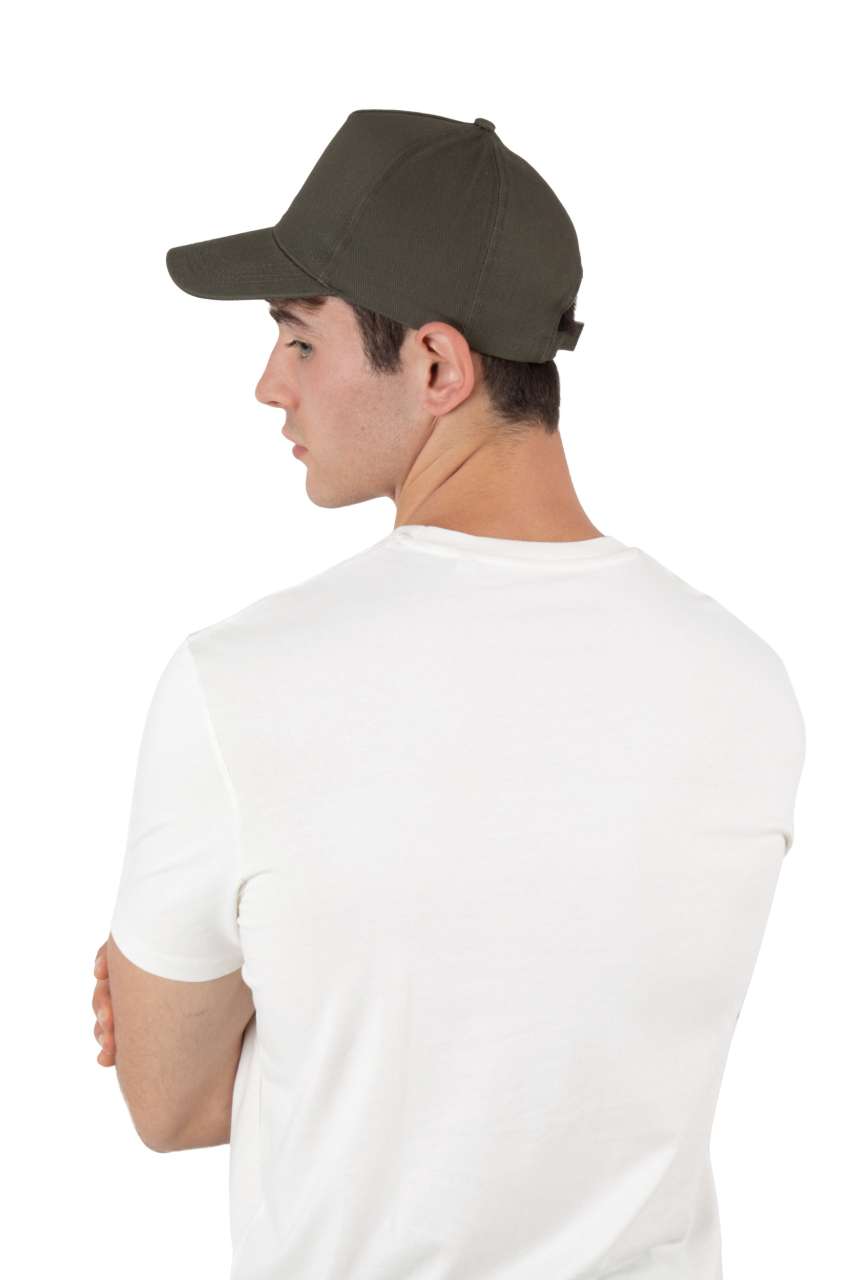 HEAVY COTTON CAP - 5 PANELS - Black - Additional