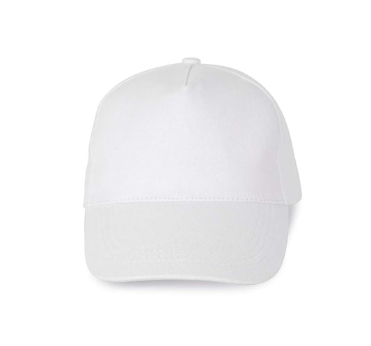 HEAVY COTTON CAP - 5 PANELS - White - Main