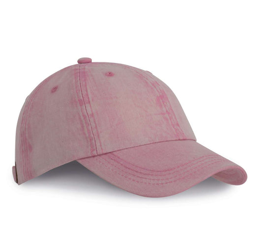 6 PANELS VINTAGE CAP - Dark Pink Washed - Main