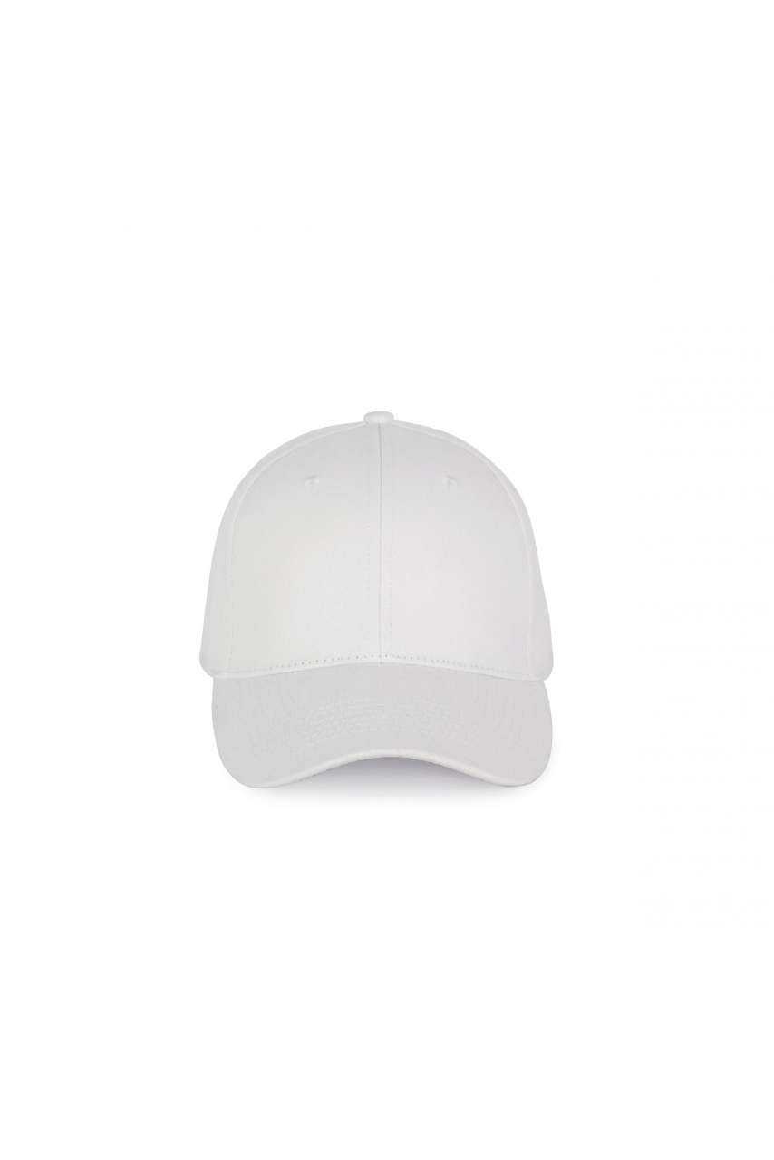 6 PANELS COTTON CAP - White - colorimageurl