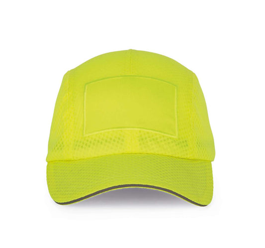6-PANEL CAP WITH PATCH - Fluorescent Yellow - colorimageurl
