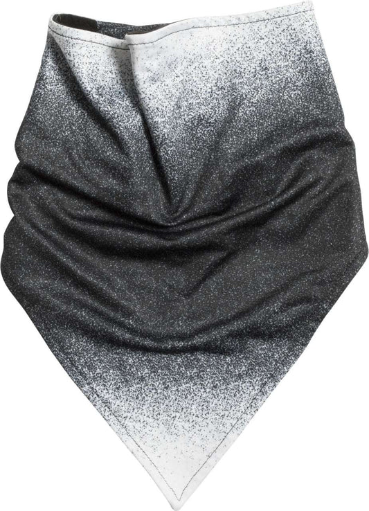 TRIANGULAR BANDANA WITH POLAR FLEECE LINING - Black/White - Main