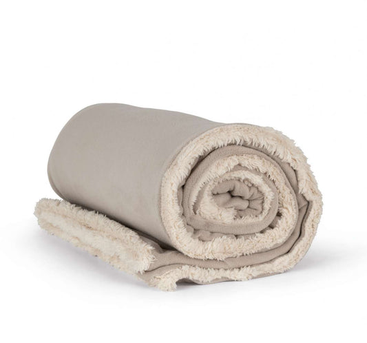 SHERPA BLANKET - Beige - colorimageurl