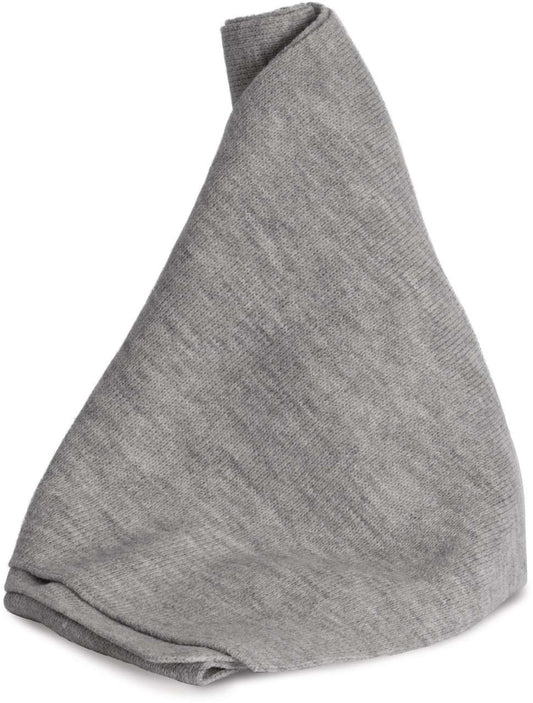 KNITTED SCARF - Alloy Grey Heather - colorimageurl