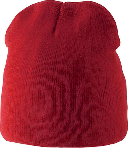 FLEECE LINED BEANIE - Red - Main