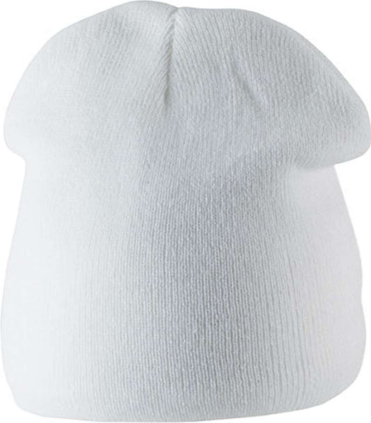 FLEECE LINED BEANIE - White - Main