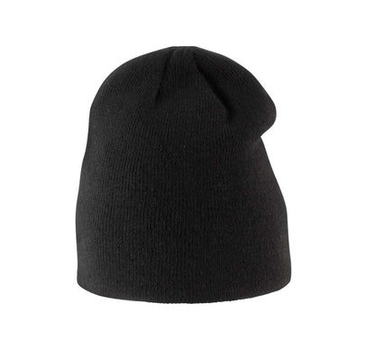 KNITTED KIDS' BEANIE - Black - Main