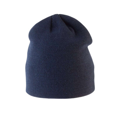KNITTED KIDS' BEANIE - Navy - Main