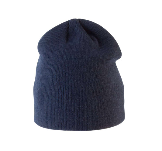 KNITTED KIDS' BEANIE - Navy - Main