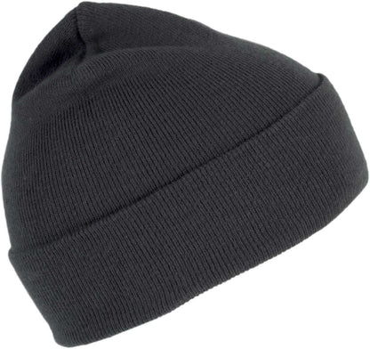 BEANIE WITH TURN-UP - Dark Grey - Additional