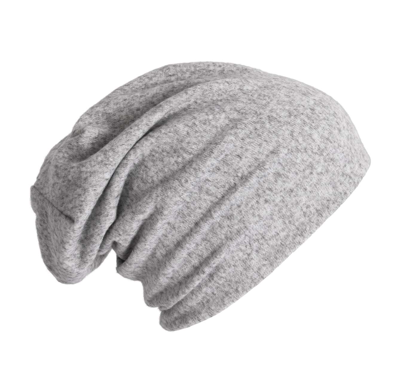 KNITTED BEANIE - Dark Grey/Senape Melange - Model