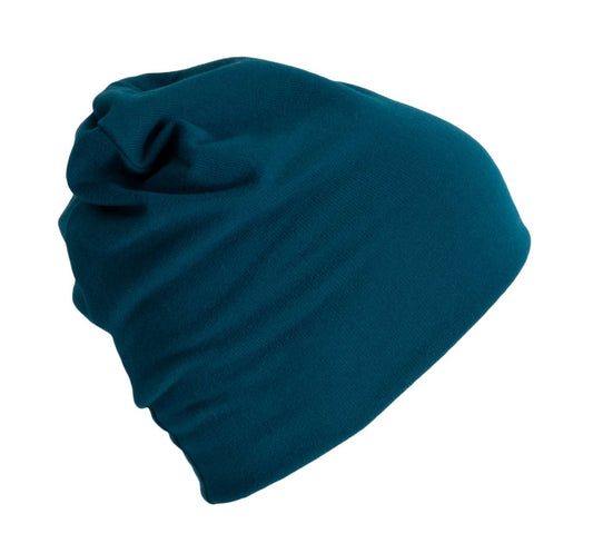 KNITTED BEANIE - Dark Mykonos Blue - Main