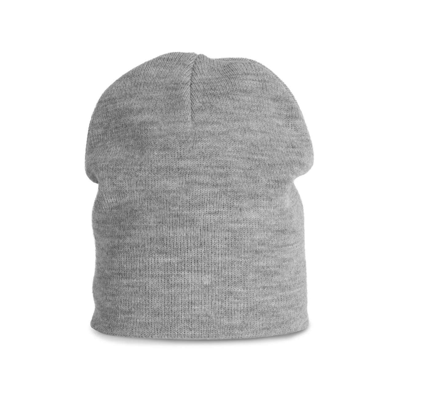KNITTED BEANIE - Alloy Grey Heather - colorimageurl