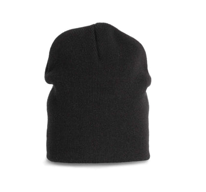 KNITTED BEANIE - Black - colorimageurl