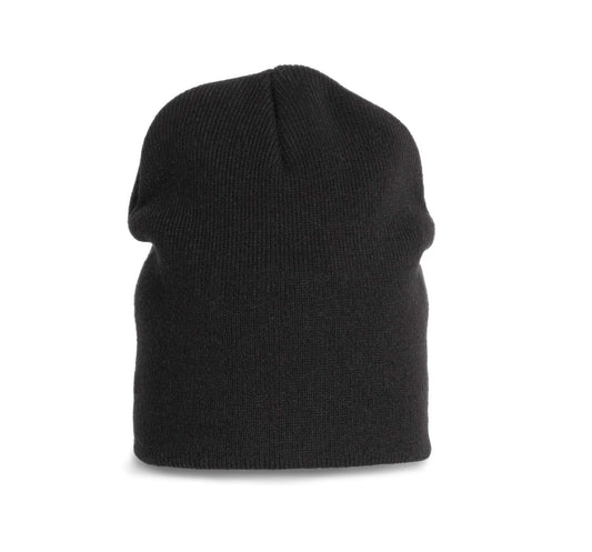 KNITTED BEANIE - Black - colorimageurl