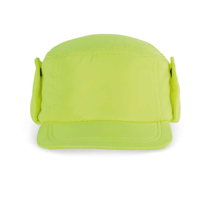 CAP WITH EARMUFFS - Fluorescent Yellow - modelimageurl