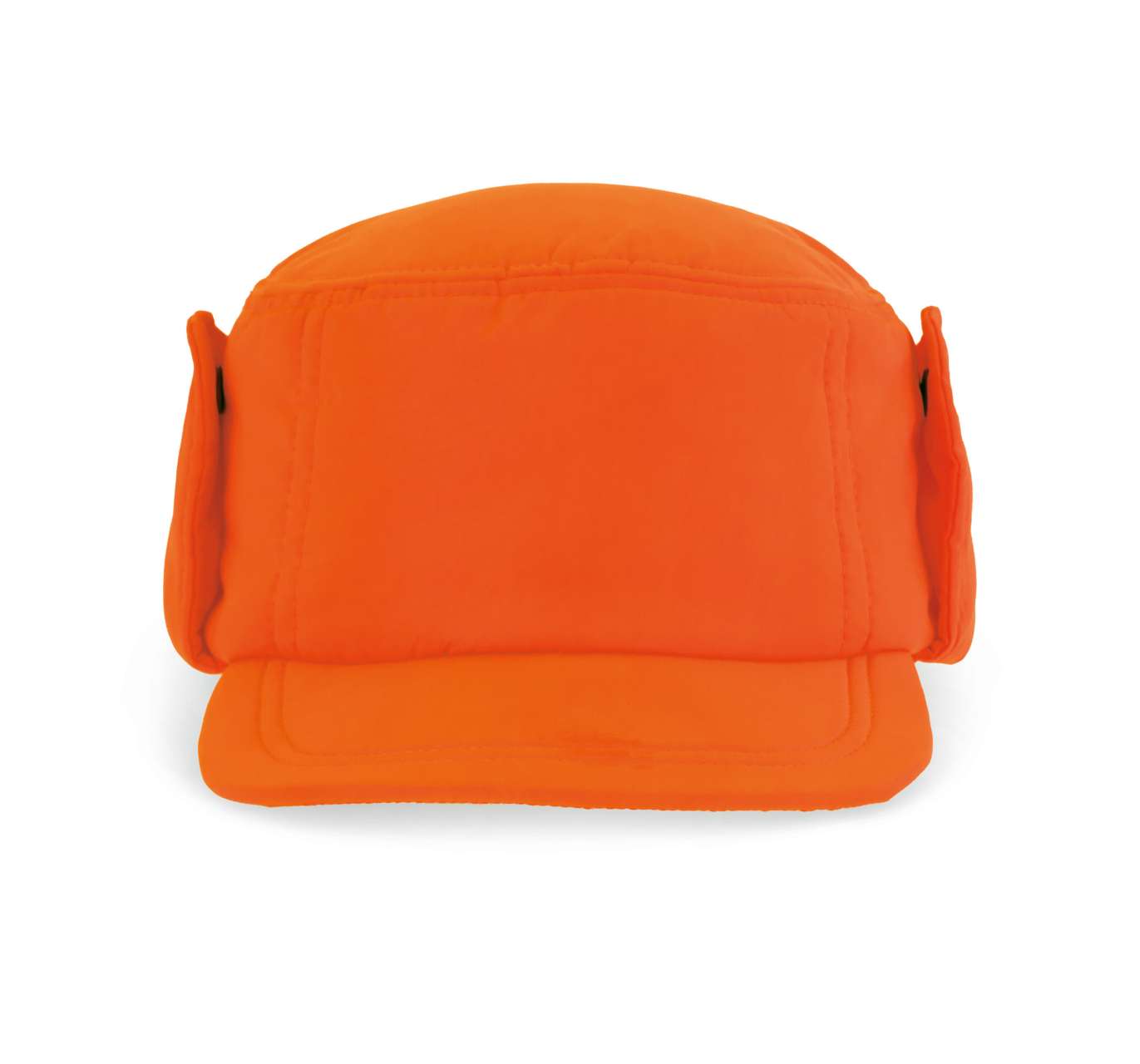 CAP WITH EARMUFFS - Fluorescent Orange - colorimageurl