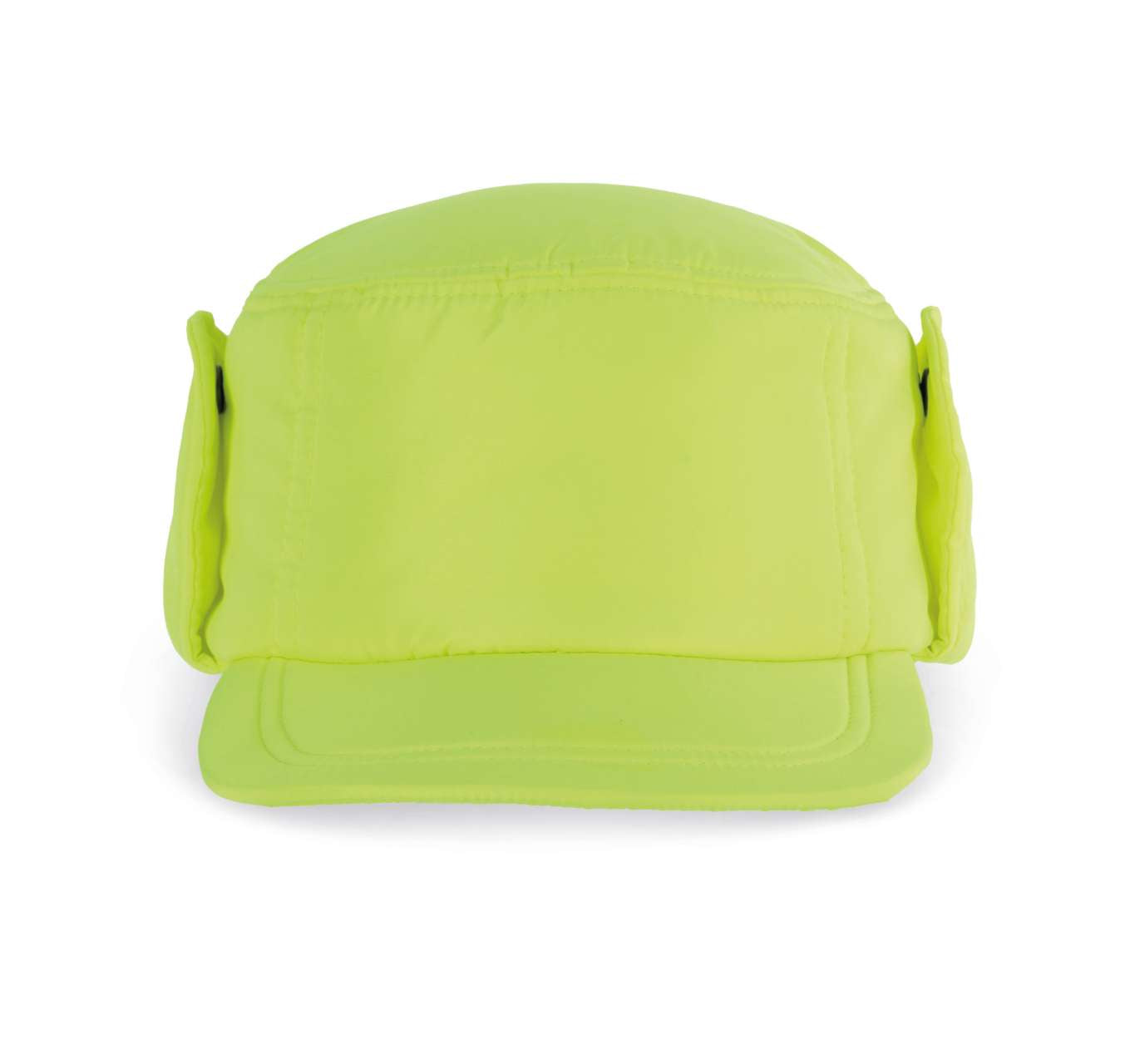 CAP WITH EARMUFFS - Fluorescent Yellow - colorimageurl