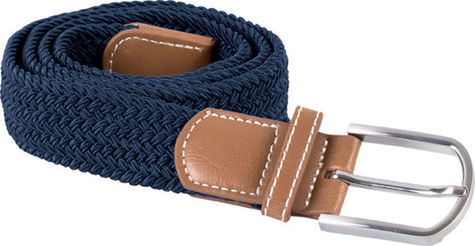 BRAIDED ELASTICATED BELT - Navy - colorimageurl