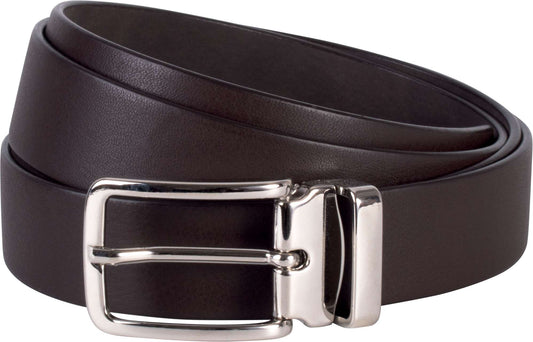 CLASSIC BELT IN FULL GRAIN LEATHER - 30MM - Dark Brown - Main